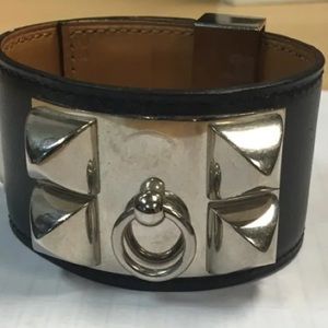 Hermès Wide Cuff Bracelet - Black One Size